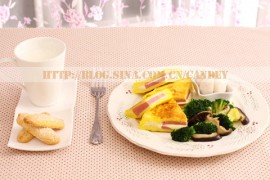 （每日小学生早餐）西多士的做法/西兰花香菇的做法/手指饼干的做法[CANDEY]