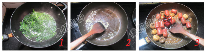 （早餐系生活26）五彩小圆子的做法/蒜香肠菇的做法/萝卜丝素包子的做法[傻妞主妇]