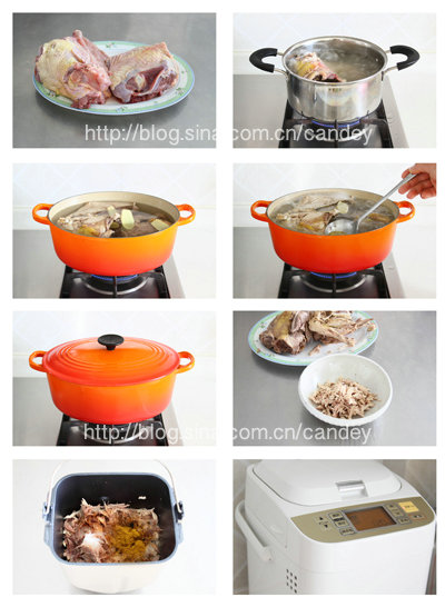 （每日小学生早餐1）咖喱鸡肉松的做法/肉松蛋卷的做法[CANDEY] 