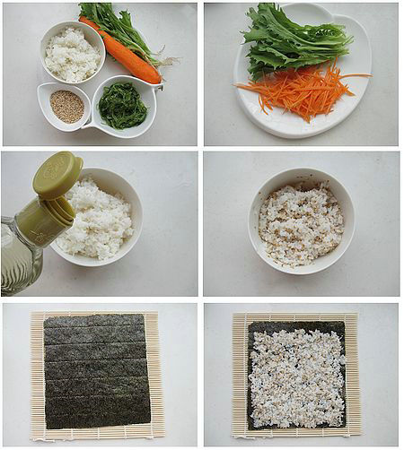 海藻寿司的做法