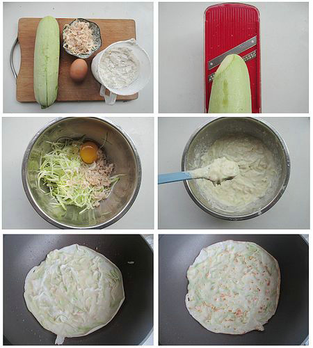 西葫芦虾皮煎饼的做法