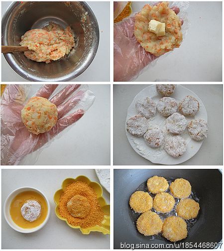 土豆泥芝心饼的做法