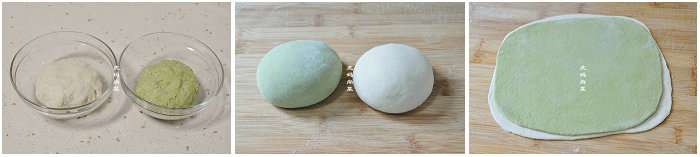 青麦卷的做法-细腻柔软绿馒头卷
